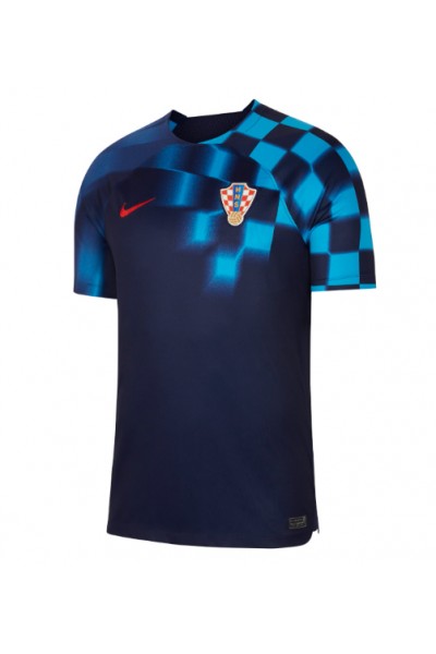 Kroatië Voetbaltruitje Uit tenue WK 2022 Korte Mouw
